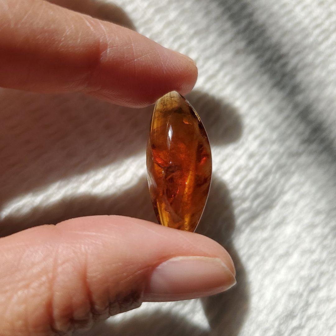 希少　ロシア産　ブラウンクォーツ　ルース　磨き　カボション　鉱物標本