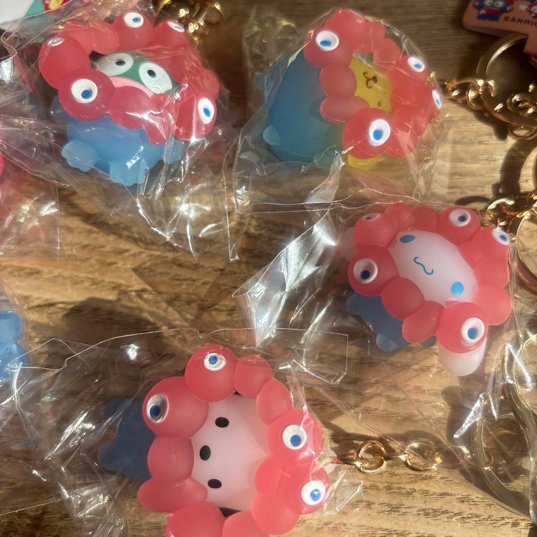 サンリオミャクミャク　クリア　キーホルダー　6種　クロミ以外　透明　推し新品万博