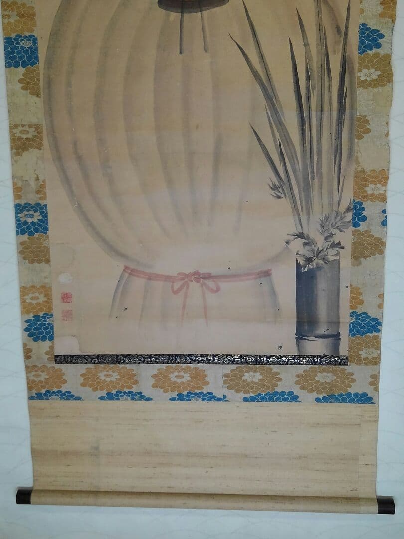 ♥掛軸　五月飾り　甲冑　ジャンク　武田　赤備え　掛け軸