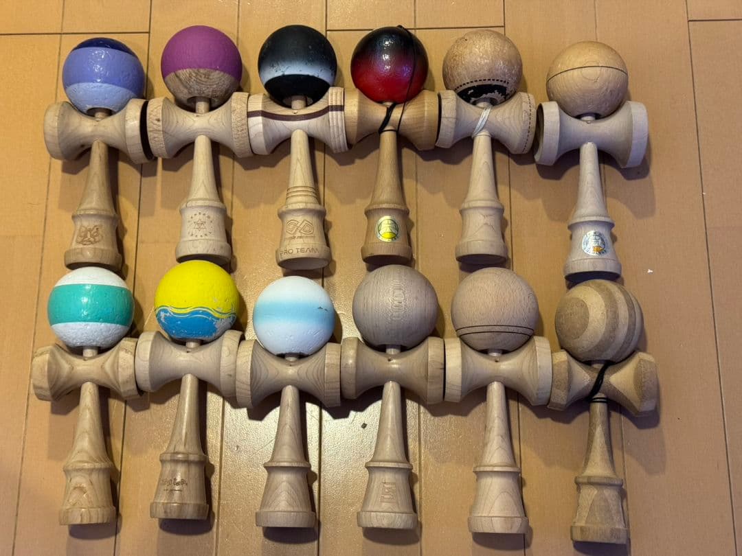 けん玉　中古けん玉12本セット