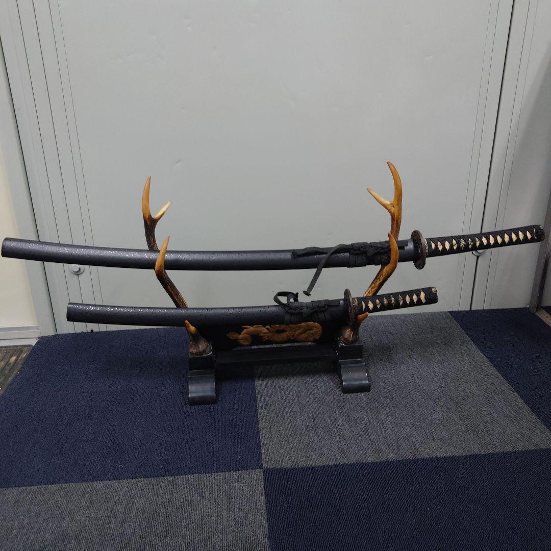 美術刀 スタンド付 模造刀 鹿の角