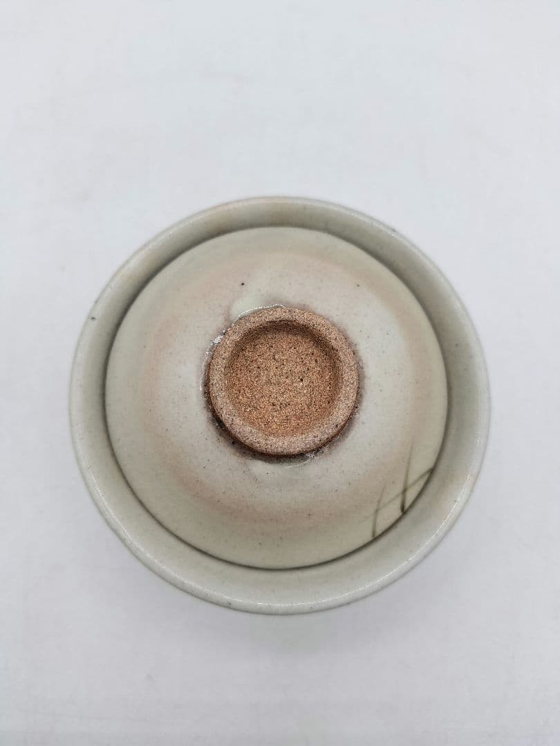 c787 煎茶　啜り茶碗 粉引 5客 紙箱 茶道具 古物　すすり