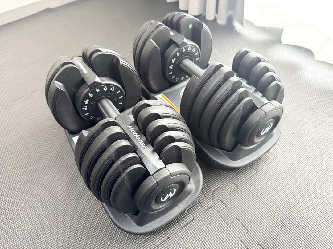 【美品】可変式ダンベル 回転グリップ式 24kg 2個セット