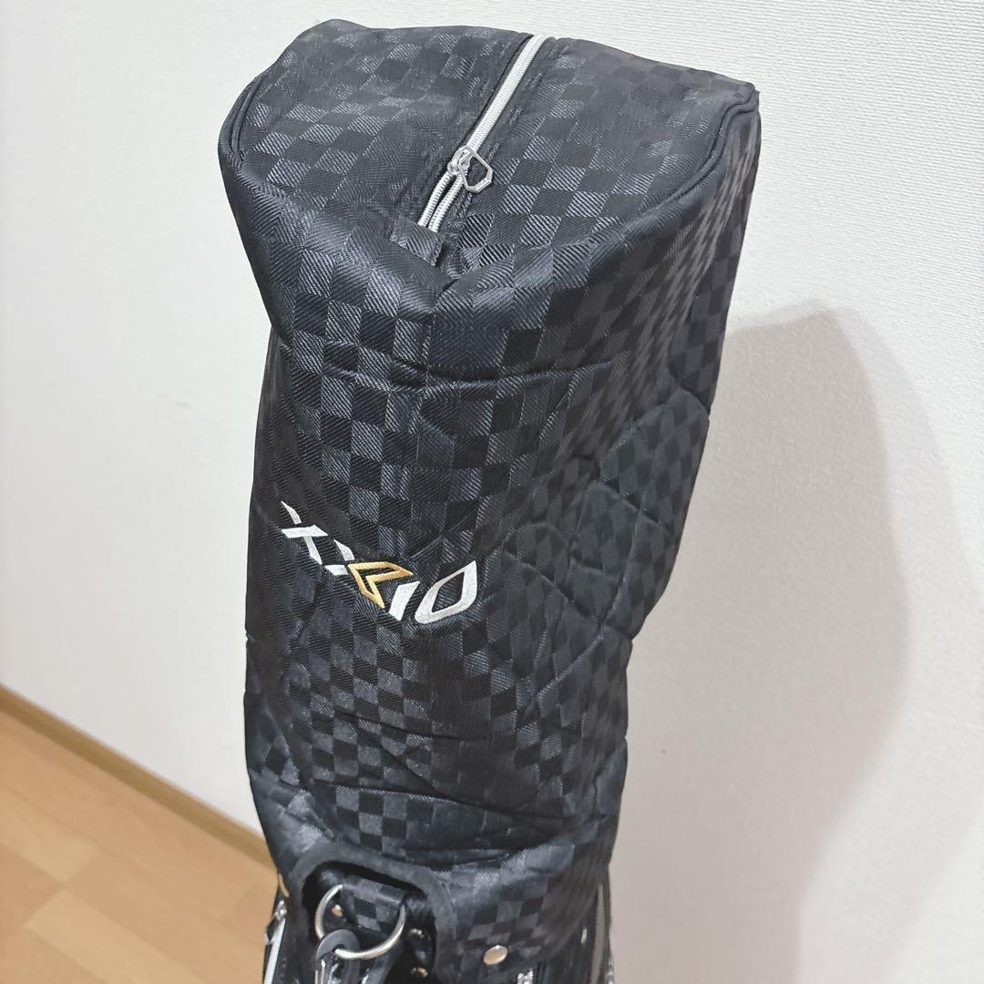 K457 XXIO GGC-X161 ブラックチェック キャディバッグ