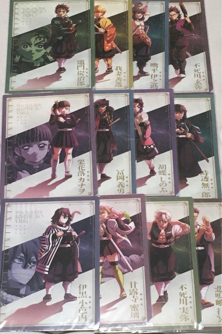 鬼滅の刃 無限城編 描き下ろしイラスト A4 クリアファイル 12種セット