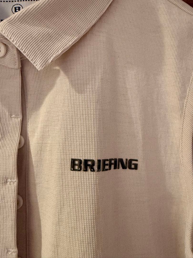 BRIEFING ブリーフィング ポロワンピース M 生成り色