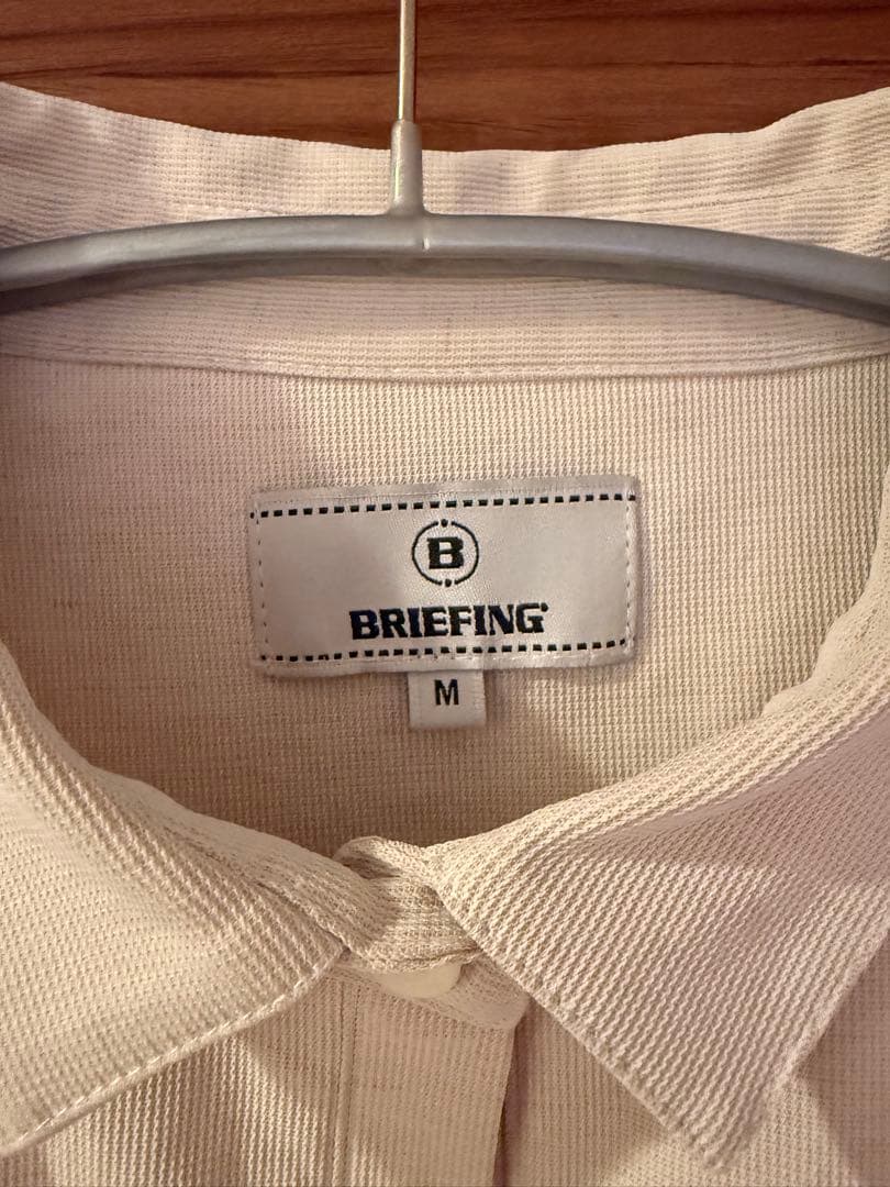 BRIEFING ブリーフィング ポロワンピース M 生成り色