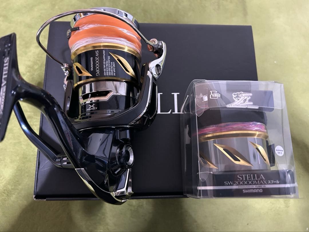 20 ステラ SW 20000PG＋夢屋20ステラSW20000MAXスプール