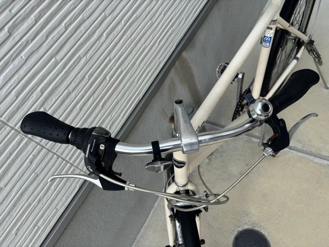 福岡直接取引　クリームCS 26インチ 前後純正フェンダー付き