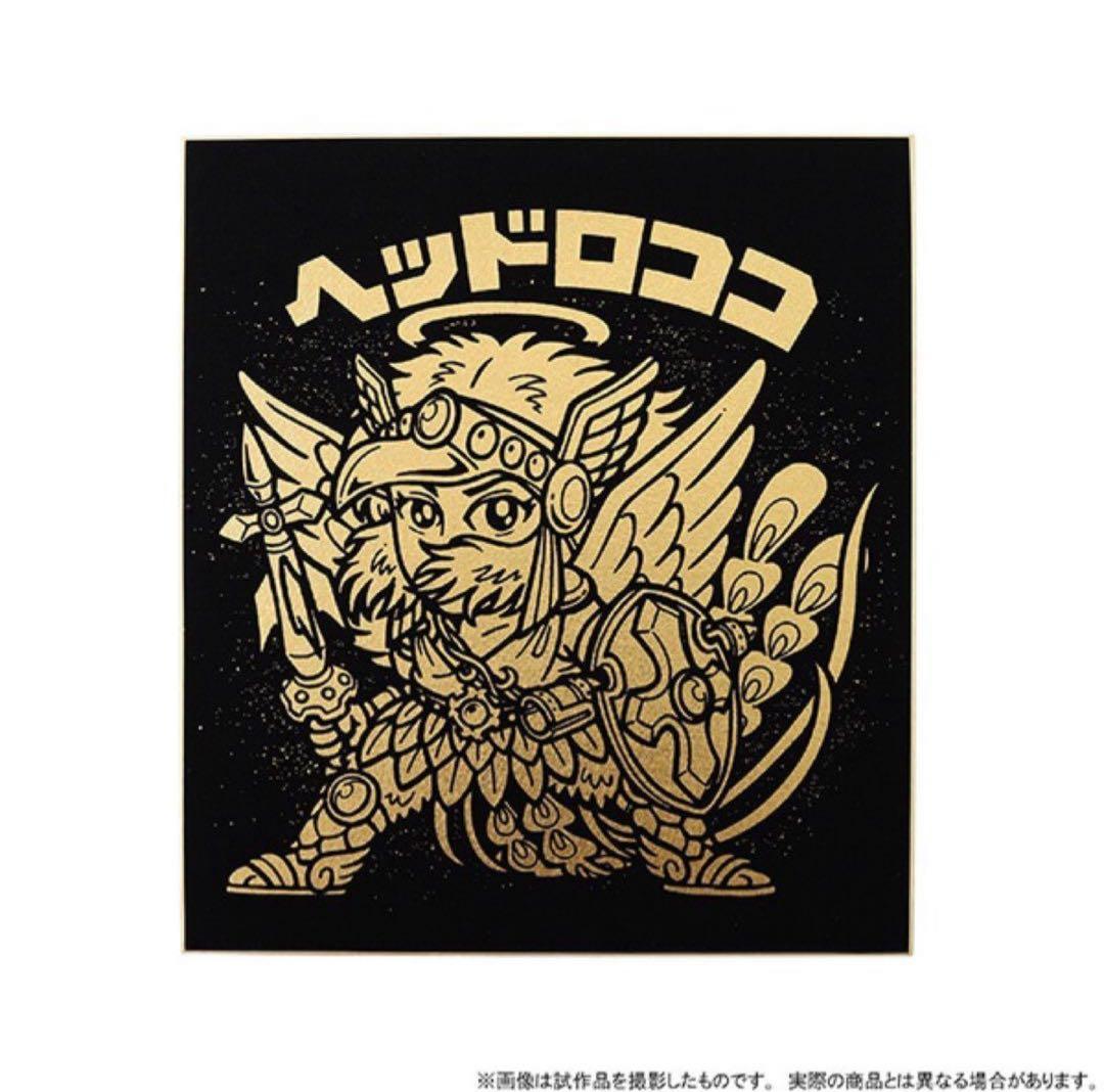 ビックリマン色紙掛軸　ヘッドロココ　金箔23K純金使用掛け軸新品受注限定品　純金