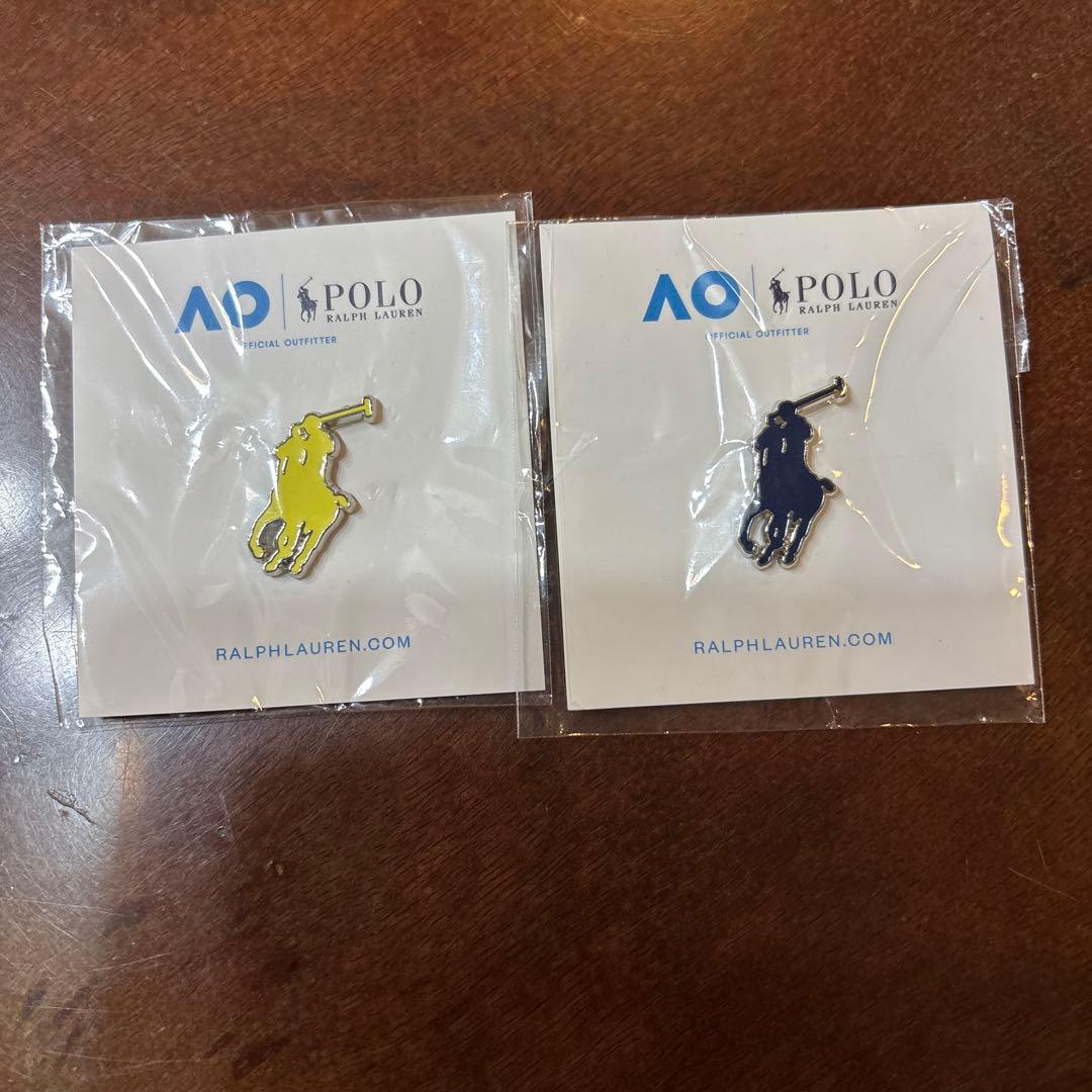 AO 全豪オープン POLO RALPH LAUREN ピンバッジ 非売品セット