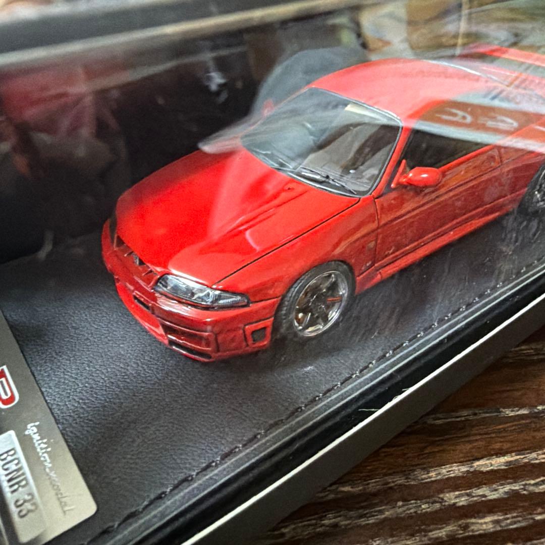 GT-R R33 ミニカー 赤
