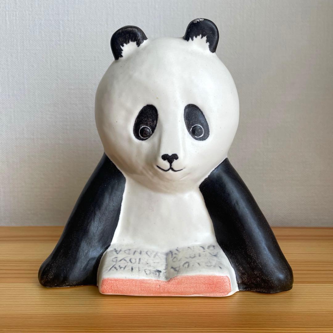 リサラーソン Lisa Larson パンダ 新潮文庫 非売品 陶器