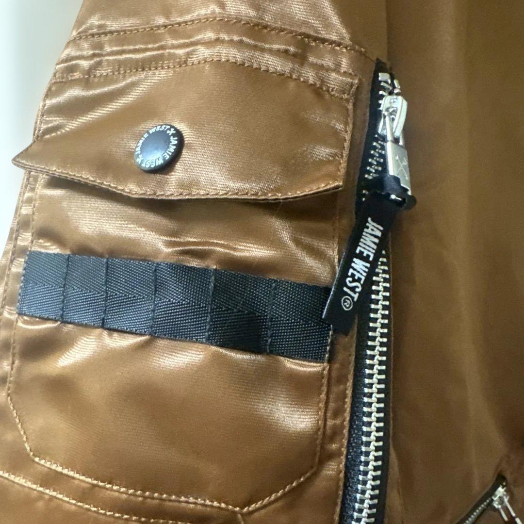 メンズウェア Jamie west Nylon Collar Aviator Jacket