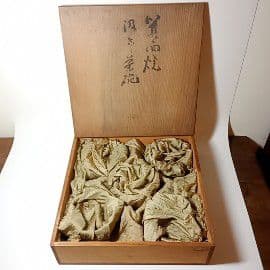 箕面焼　初代　松田志与女作　汲出し茶碗　煎茶碗