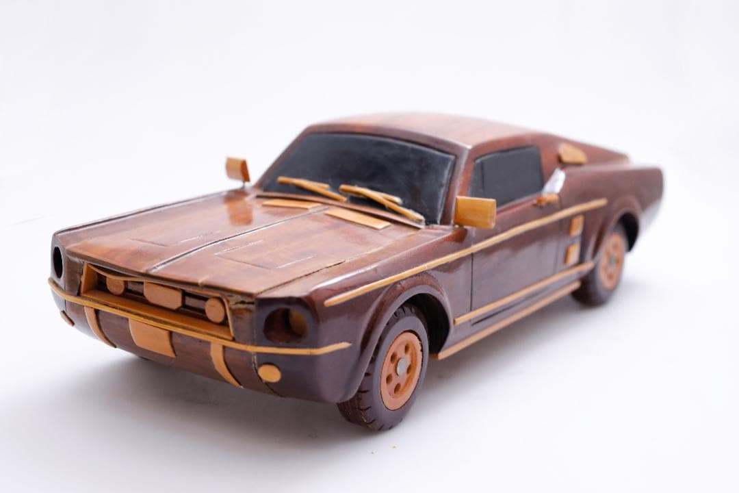 木製モデルカー　1967 フォード マスタング GTA ファストバック