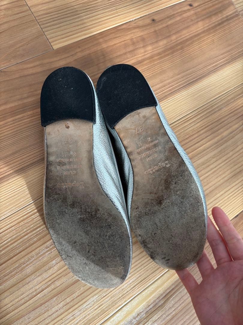 Repetto シルバー バレエシューズ　37