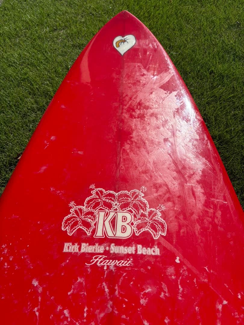 Kirk Bierke Sunset Beach サーフボード レッド