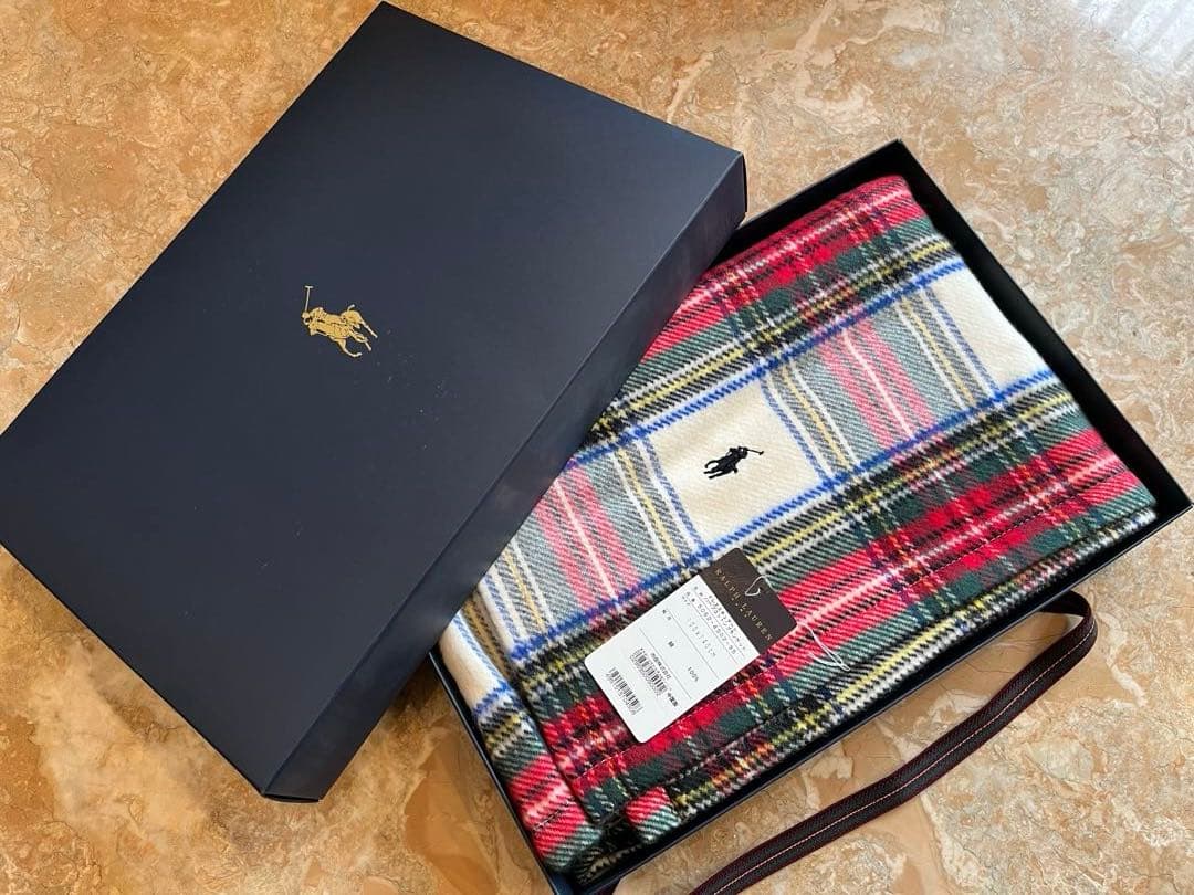 Ralph Lauren タータンチェック ブランケット 100x140cm