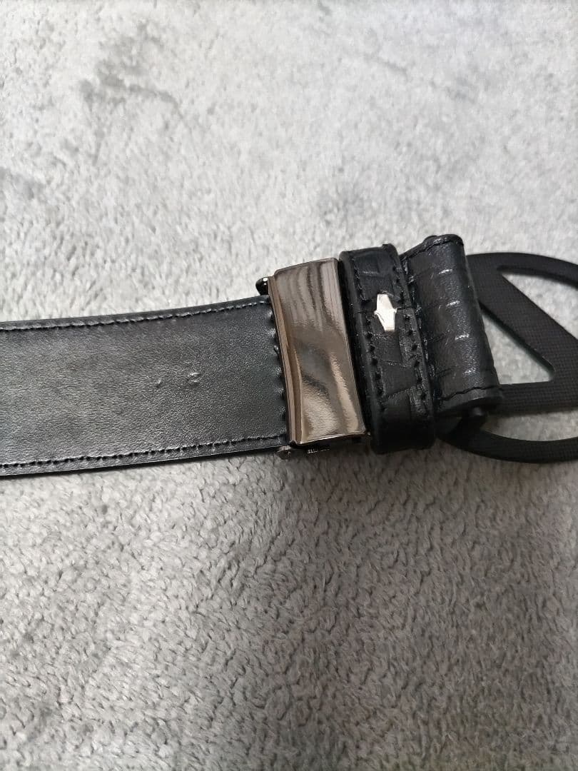 美品　レクサス　ゴルフ　ベルト　型押し　黒