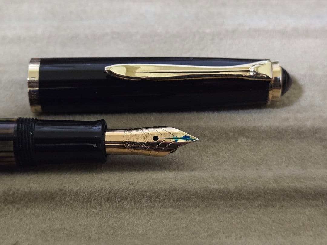 ヴィンテージ ペリカン 400NN 茶縞 万年筆 EF