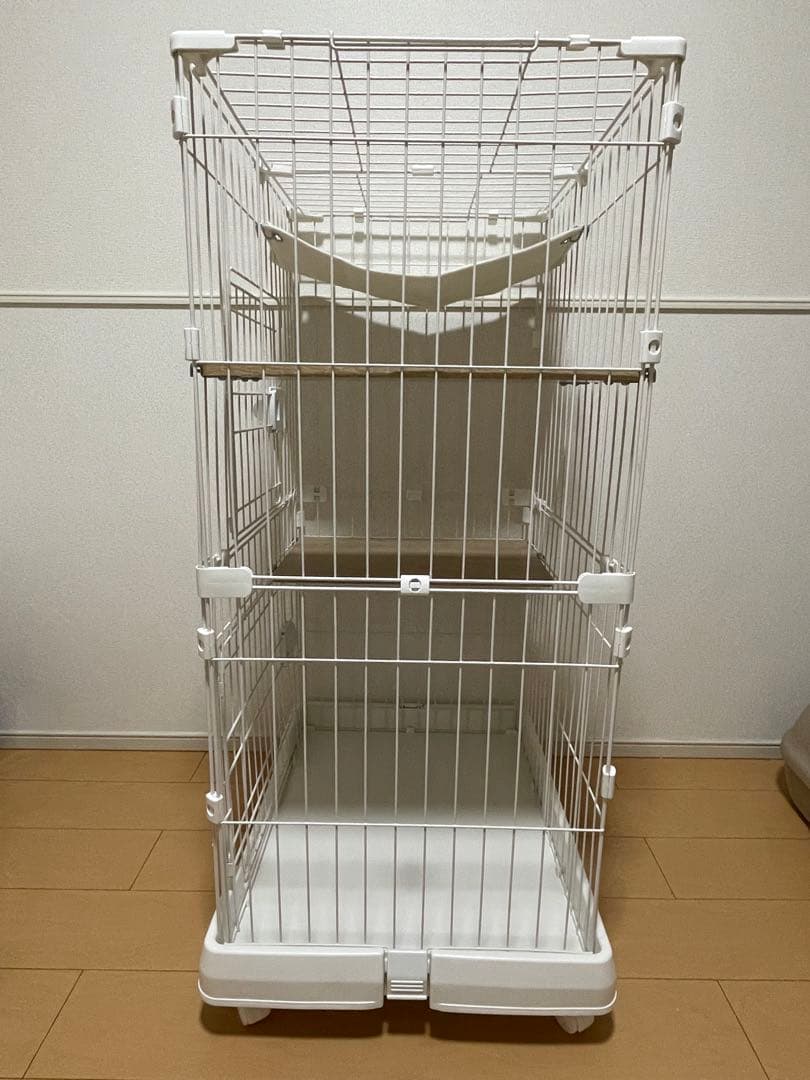 アイリスオーヤマ ハンモック付き 2段 ミニキャットケージ
