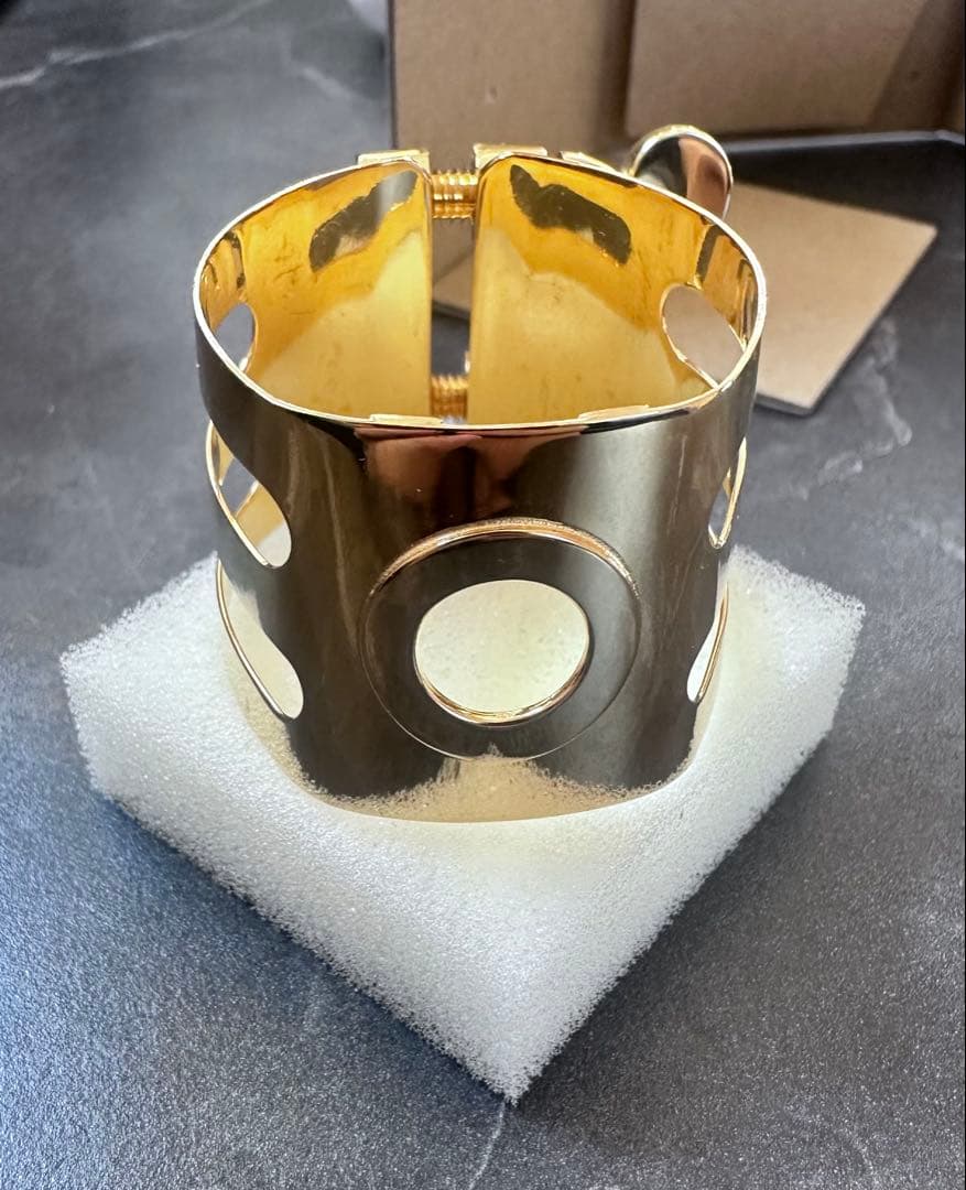 Wood Stone Pass バスクラリネットリガチャー ゴールド