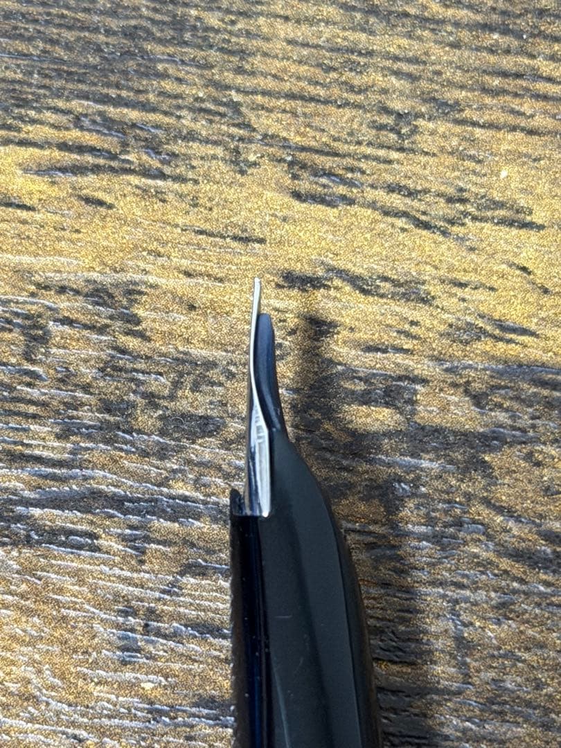 未使用　1975年製　18金　全蝕刻　格子　パイロット　エリート　万年筆　細字