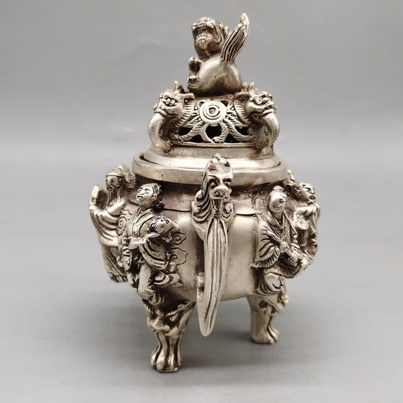 八仙香炉 銅 細工 美術品 茶道具 香道具 装飾品 工芸品 置物