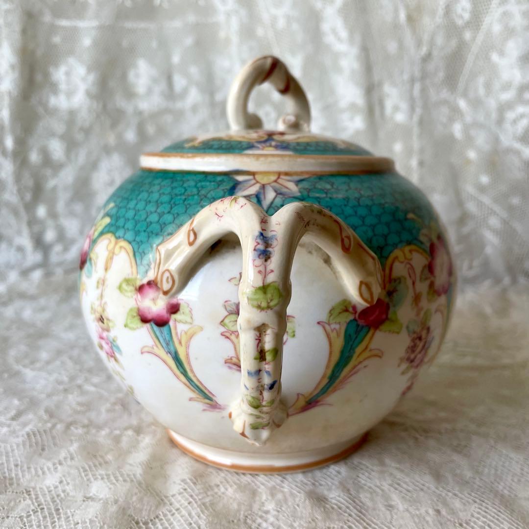 サルグミンヌミントン　シュクリエ　シュガーポット　フランスアンティーク