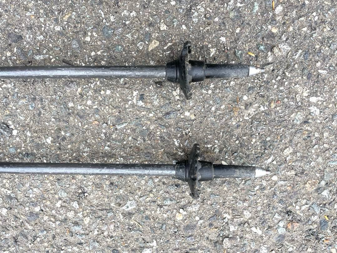 LEKI スキー ストック 長さ105cm ブラック