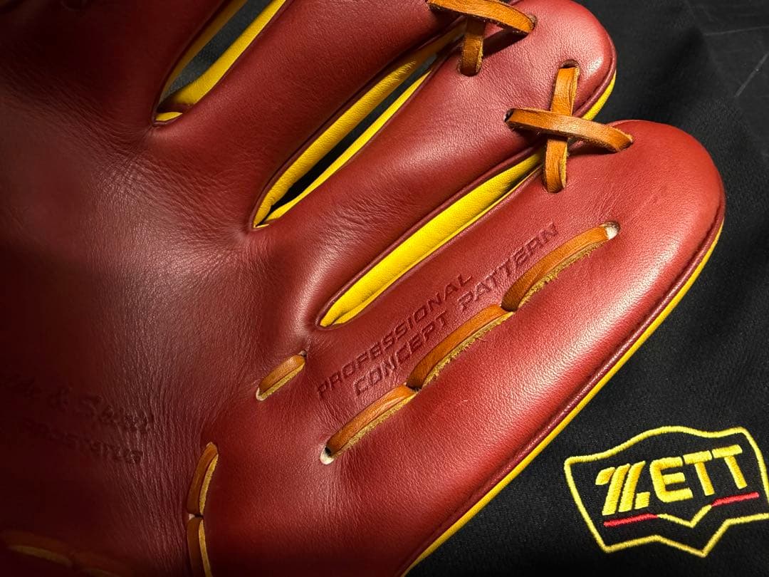 ゼット　プロステイタス軟式　内野手用　今宮モデル　湯もみ型付け済