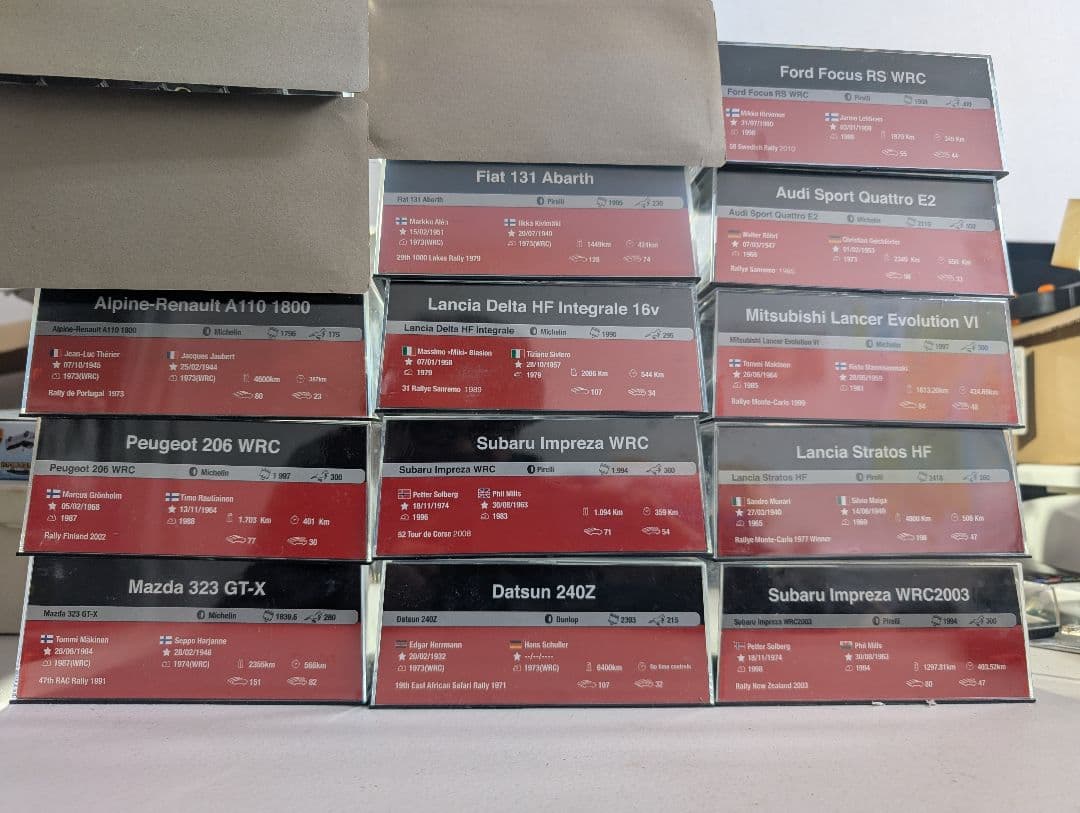 ※inomatah3723ページ　ラリーカー ミニカー 15台セット