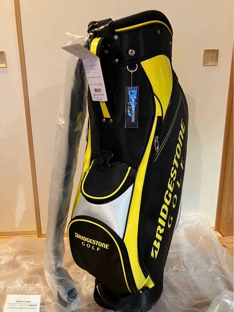【新品未使用】BRIDGESTONE GOLF キャディバッグ 黒×黄
