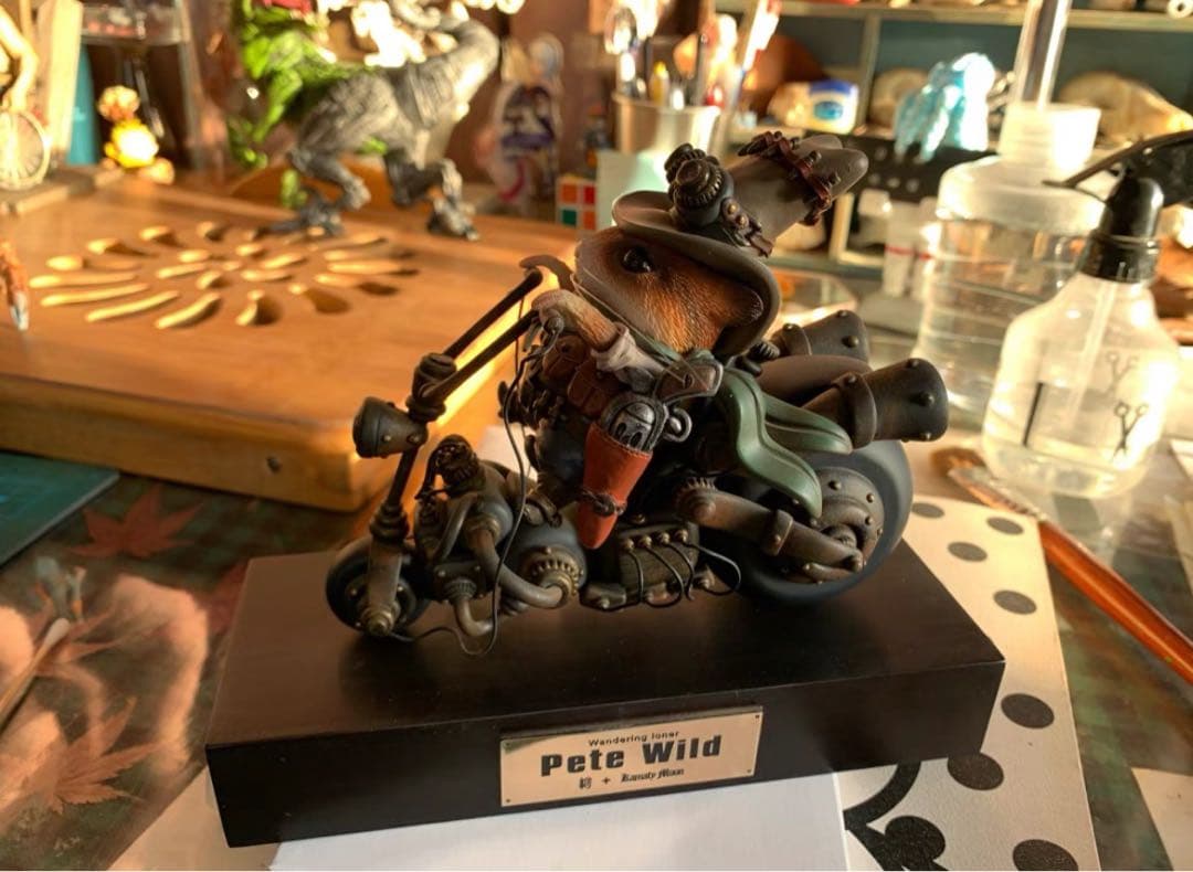 デザイナーズトイ 鎌田光司 ハムスターの機関車 緑版 トレトイフィギュア