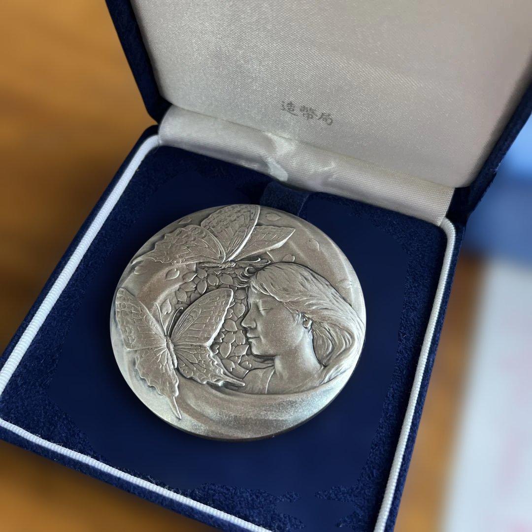 桜の通り抜け記念銀メダル　平成19年　純銀　造幣局