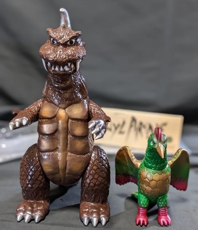 ゴメス＆リトラ「ウルトラＱ」登場怪獣（マーミット）ビニールパラダイス２体セット