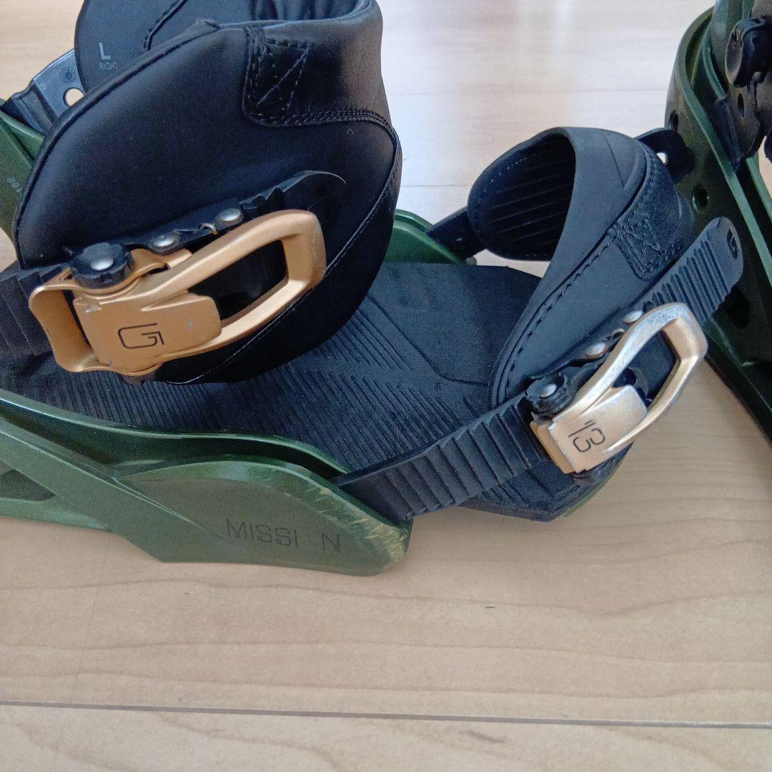 BURTON MISSIN ビンディング Lサイズ グリーン/ブラック