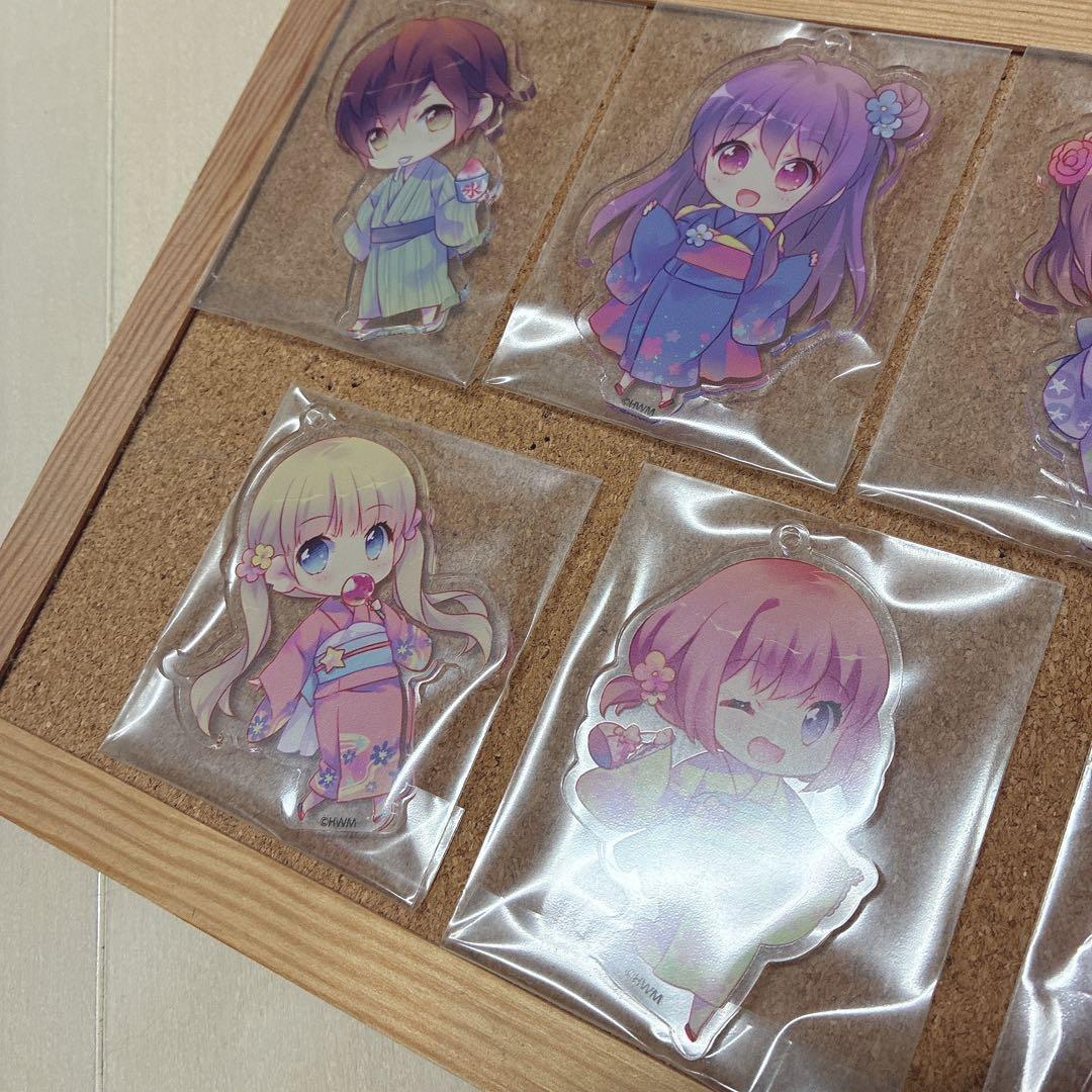 【夏祭り】Honey Works ハニワ アクリルキーホルダー アクキー 浴衣