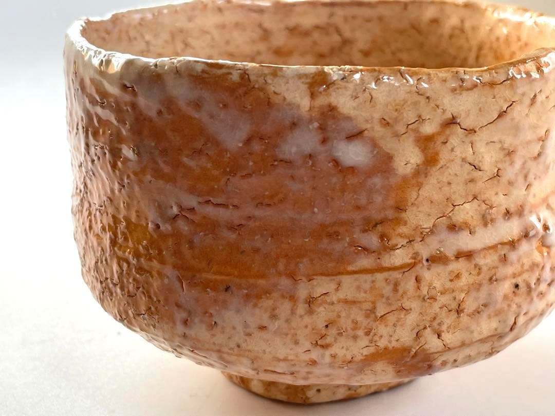 陶芸家　人間国宝　十一代　三輪休雪　萩　茶碗　萩焼　抹茶碗　共箱　三輪壽雪