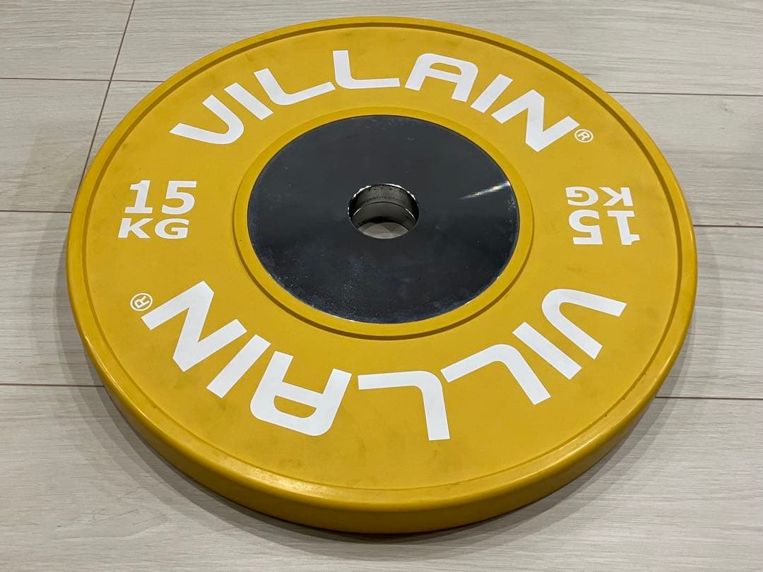 【ヒロ】①VILLAIN バンパープレート 15kg 1枚