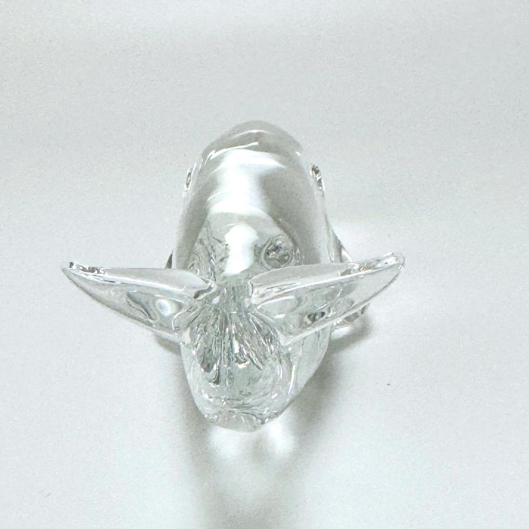 【バカラ】動物 クジラ 置物 インテリア★美品★幸運 金運 仕事運