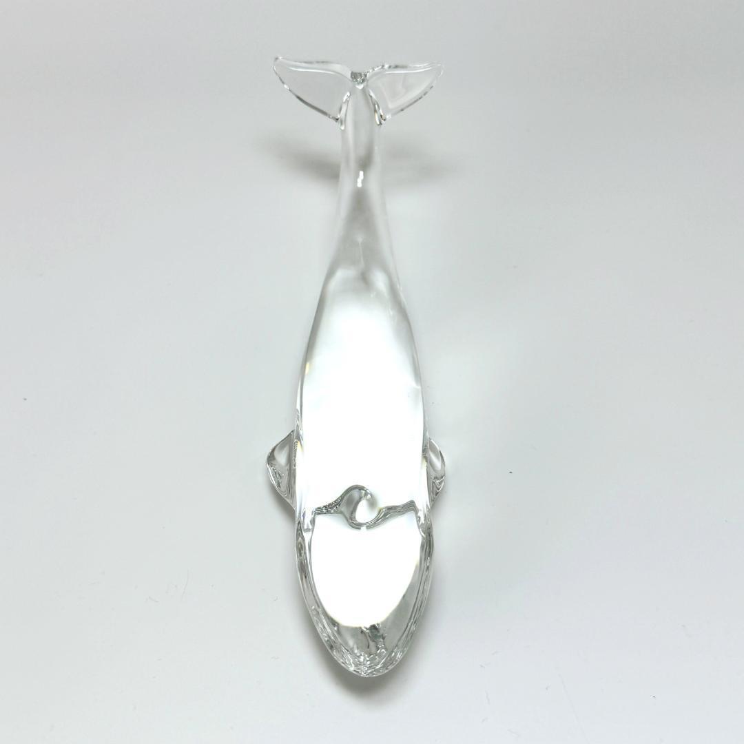 【バカラ】動物 クジラ 置物 インテリア★美品★幸運 金運 仕事運