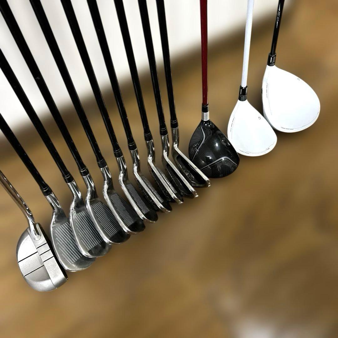 テーラーメイド&ミズノ　男性用ゴルフクラブ　13本セット