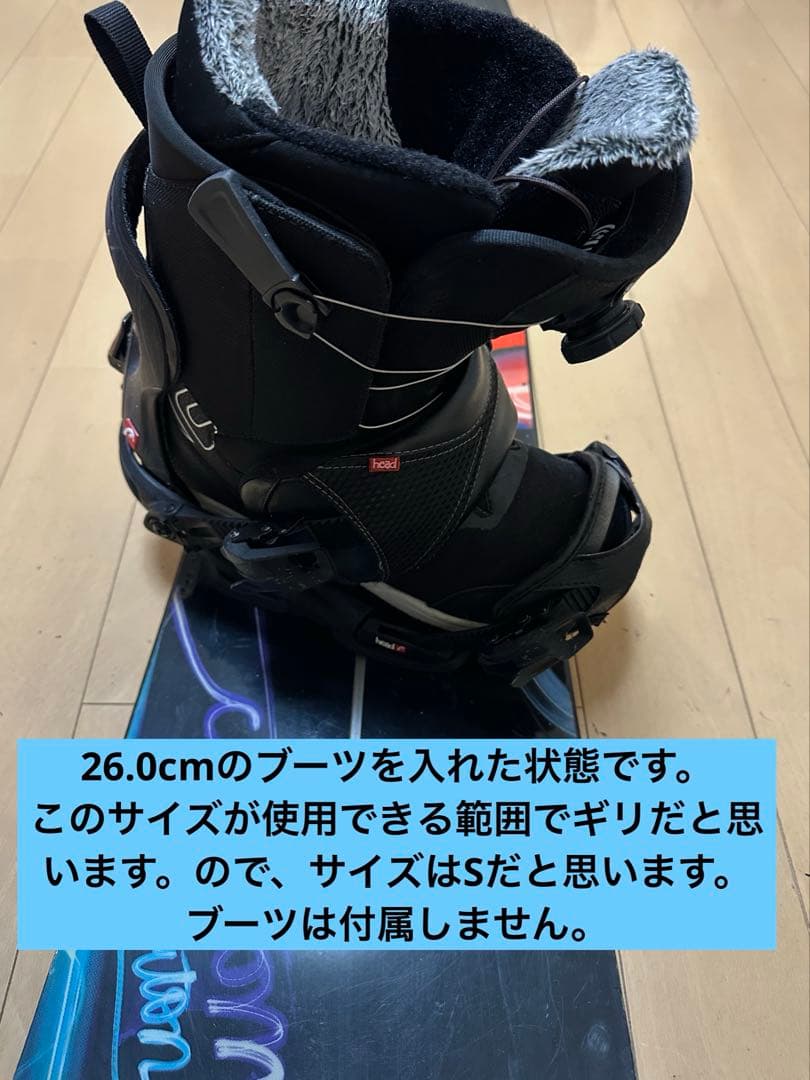 スノーボード Burton 156cm ビンディング Head サイズS？