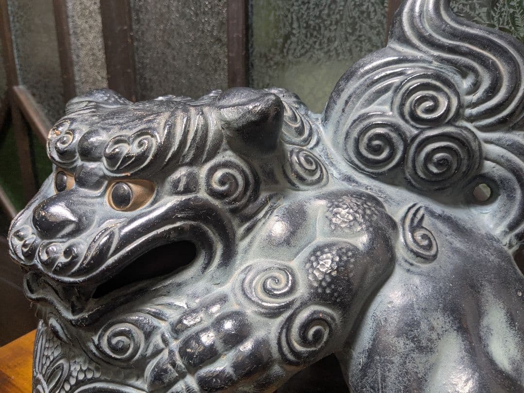 骨董品 オブジェ シーサー 置物 時代物 アンティーク