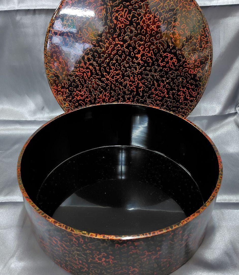 津軽塗　茶櫃　お盆　蓋付き。茶道道具。昭和レトロ。値引不可