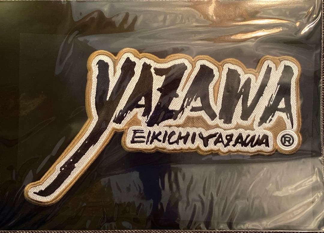 y*s様 E.YAZAWA ロゴ BIG刺繍ワッペンシール(フデ)ブラック