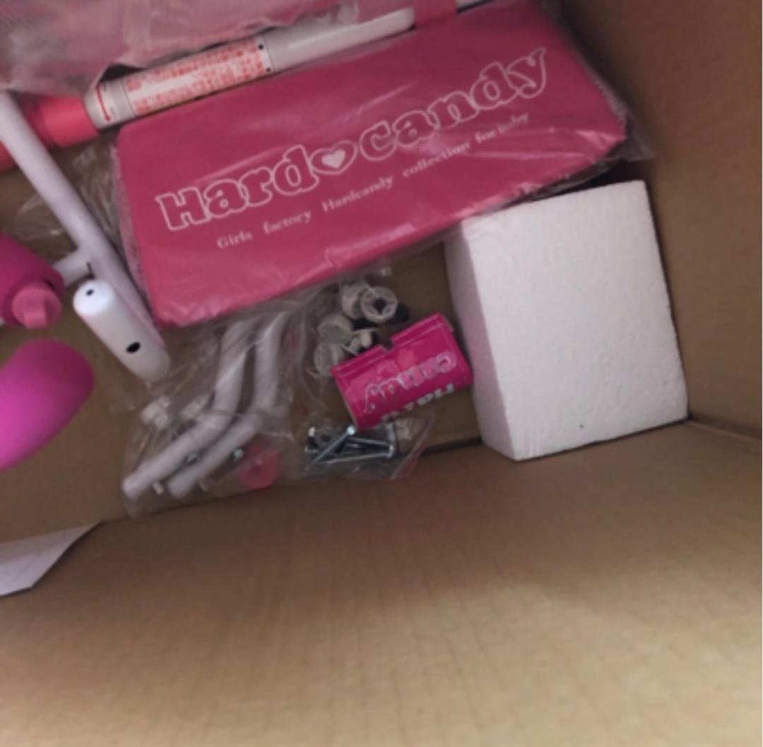 三輪車　女の子　箱　日傘　説明書　付属品あり