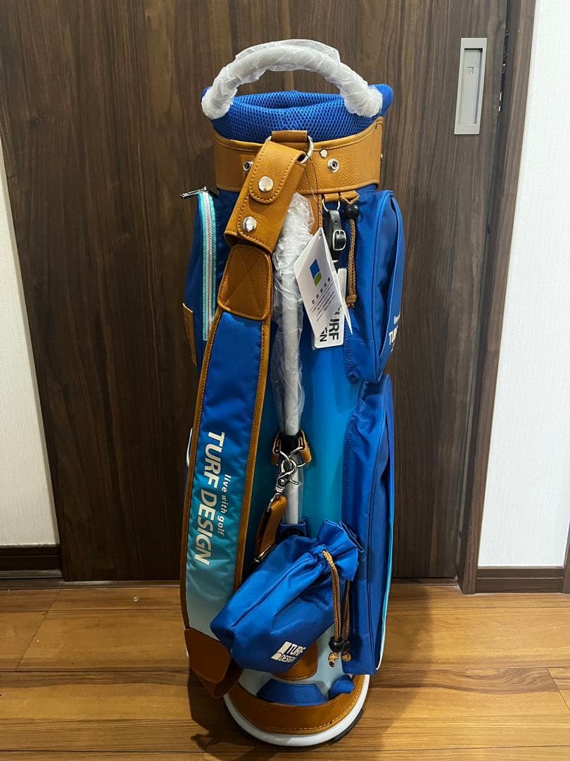 TURF DESIGN キャディバッグ 青/グラデーション